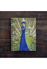 Trade roots Large Notebook, Mr. Ellies Pooh, Sri Lanka Peacock