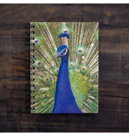 Trade roots Large Notebook, Mr. Ellies Pooh, Sri Lanka Peacock