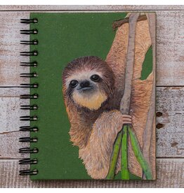 Trade roots Large Notebook, Mr. Ellies Pooh, Sri Lanka Three-Toed Sloth