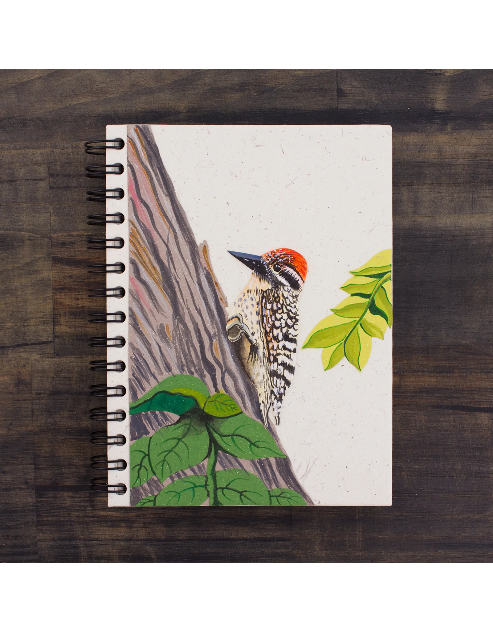 Trade roots Large Notebook, Mr. Ellies Pooh, Sri Lanka Woodpecker