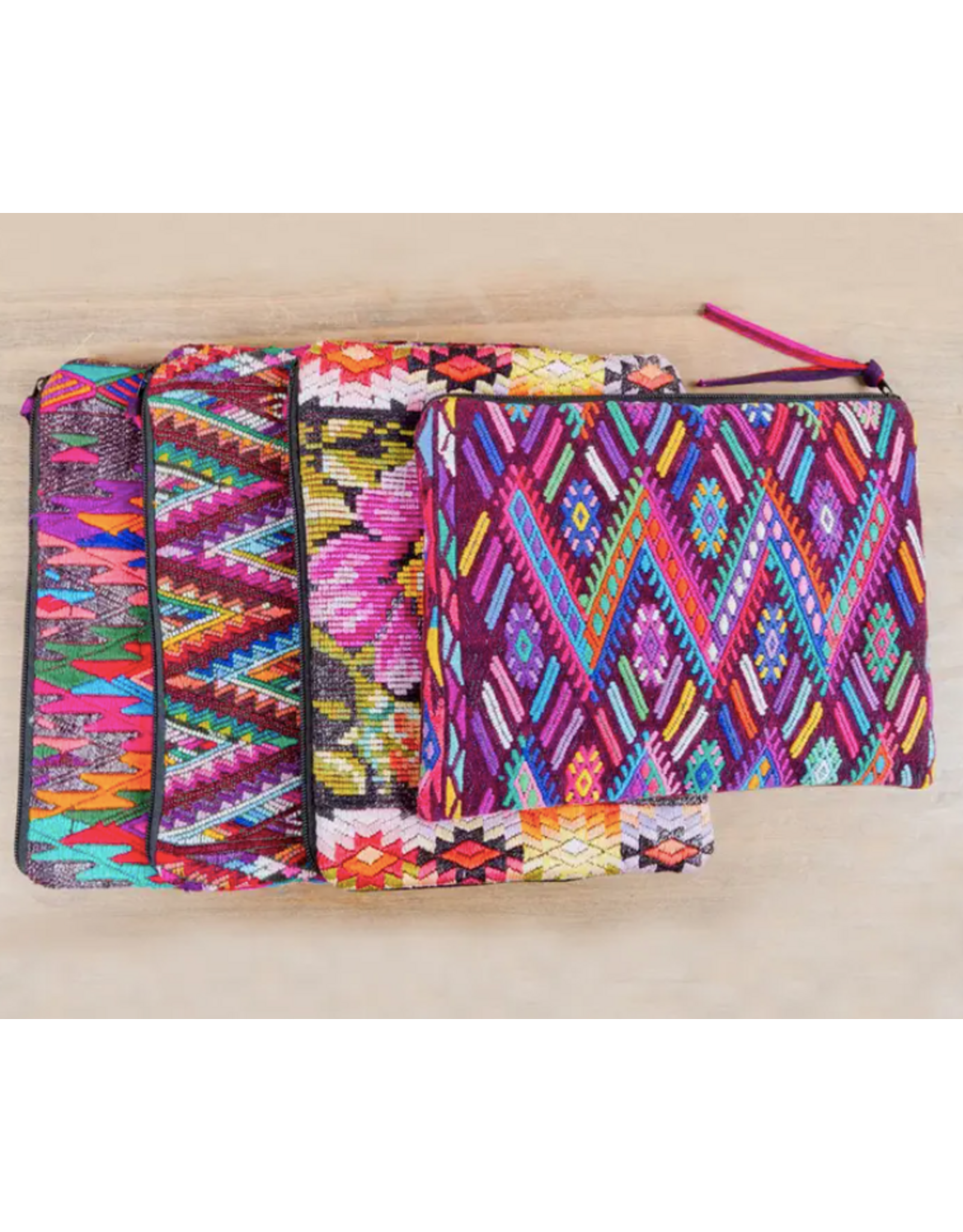 Altiplano Large Chichi Cosmetic Bag and Clutch Floral, Guatemala