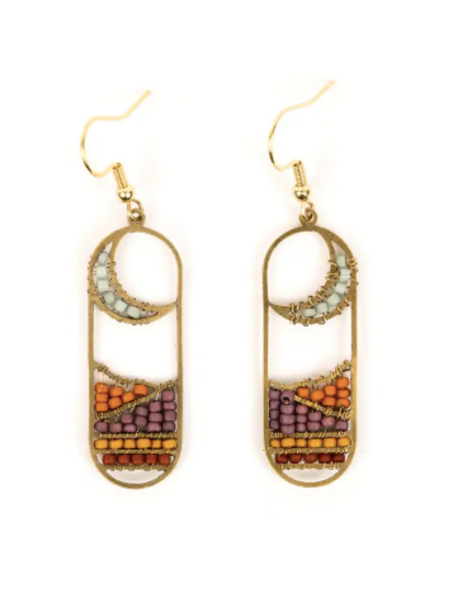 Altiplano Moonview Earrings Sunset, Guatemala