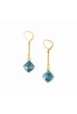 Stone Drop Earrings, Apatite