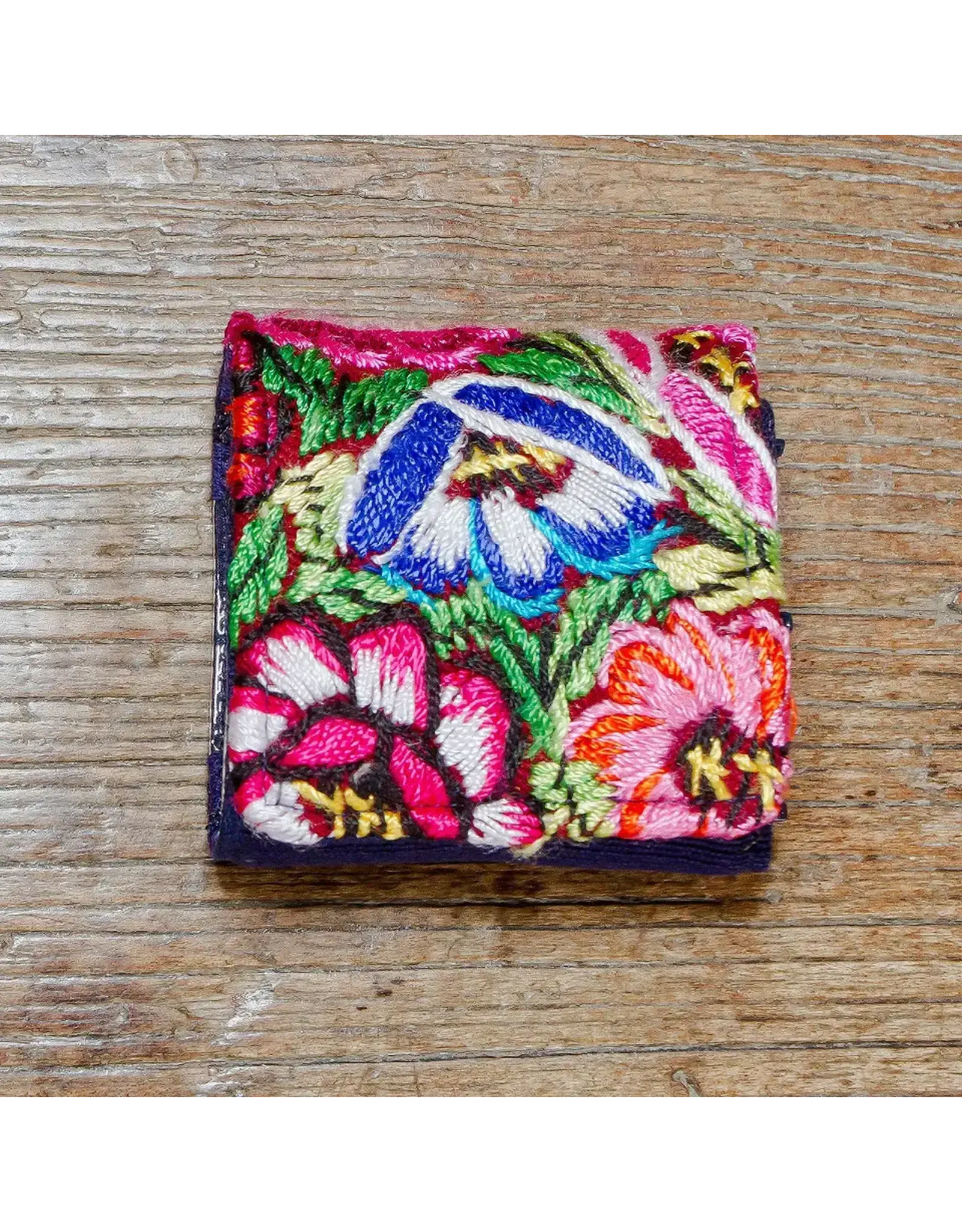 Trade roots Small Embroidered Travel Jewelry Case