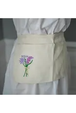 Embroidered Canvas, Bouquet Canvas Gardening Apron