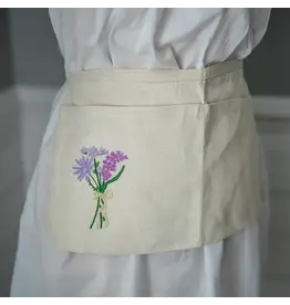 Embroidered Canvas, Bouquet Canvas Gardening Apron