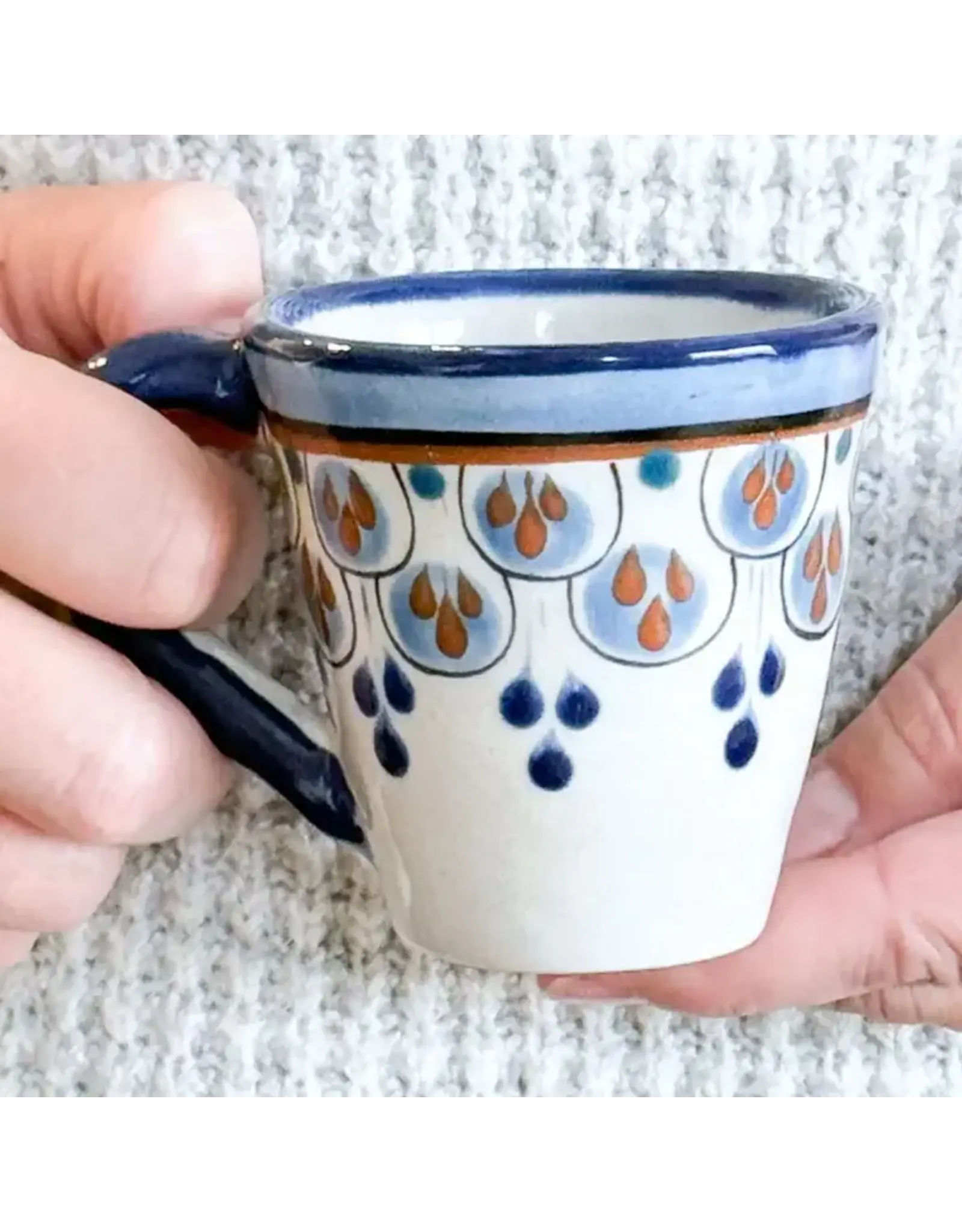 Hand-Painted Ceramic Espresso Cup, Guatemala