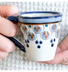 Hand-Painted Ceramic Espresso Cup, Guatemala