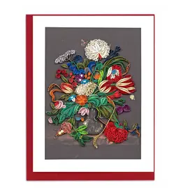 Vase of Flowers Artist Series Quilling Card