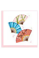 Decorative Fans Quilling Card