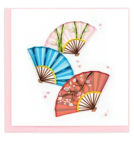 Decorative Fans Quilling Card