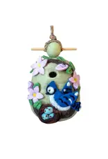 Felt Birdhouse Blue Jay, Nepal