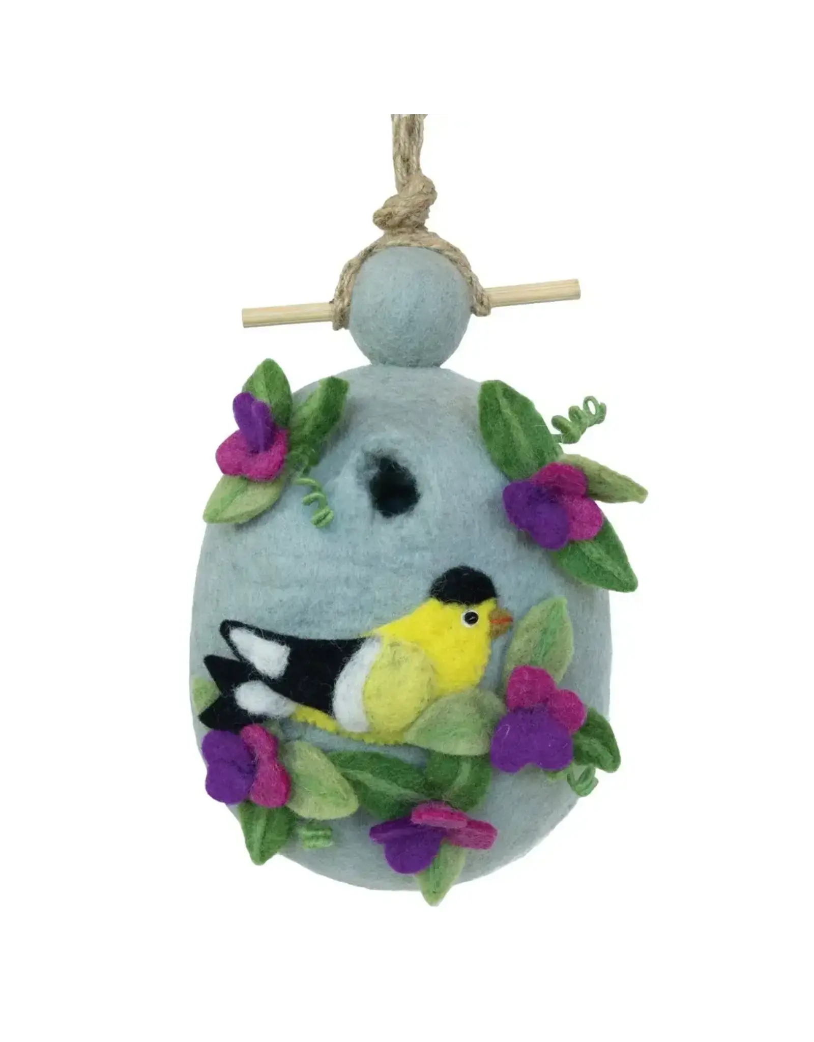 Sweet Pea Goldfinch Birdhouse