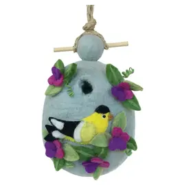 Sweet Pea Goldfinch Birdhouse