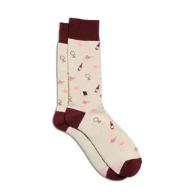 Socks That Give Books (Beige Books and Wine)