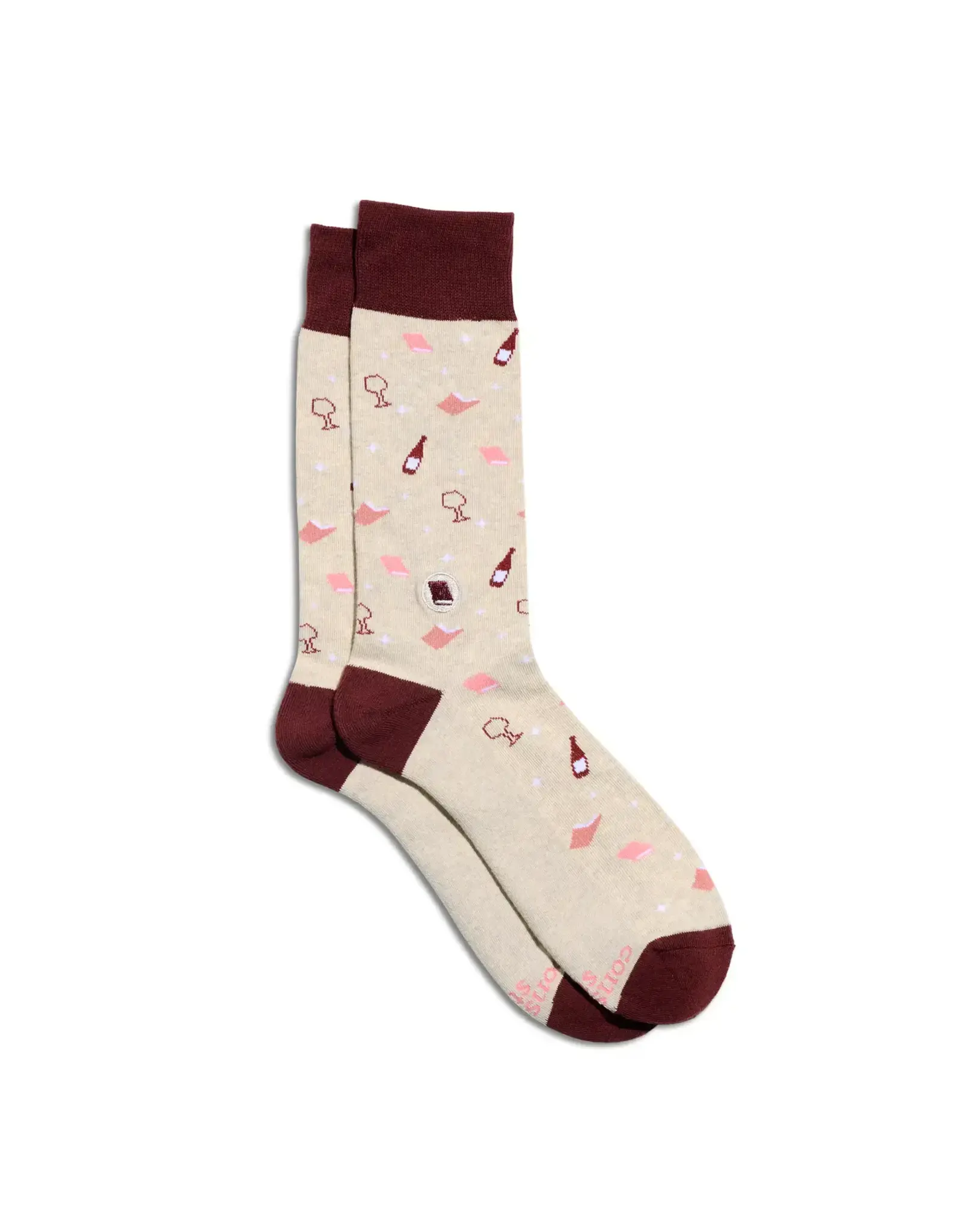 Socks That Give Books (Beige Books and Wine)