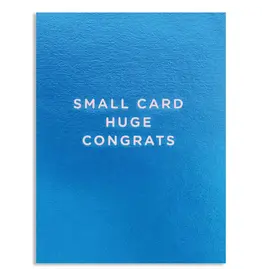 Small Card Huge Congrats Congratulations Greeting Card