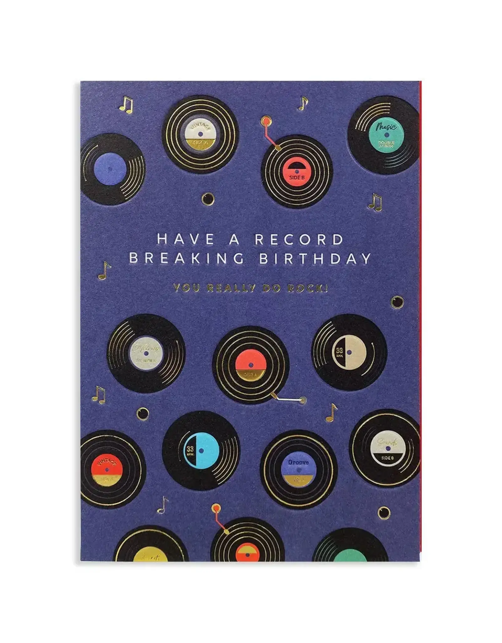 Vinyl Birthday Card