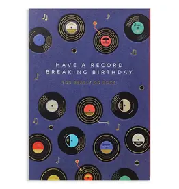 Vinyl Birthday Card