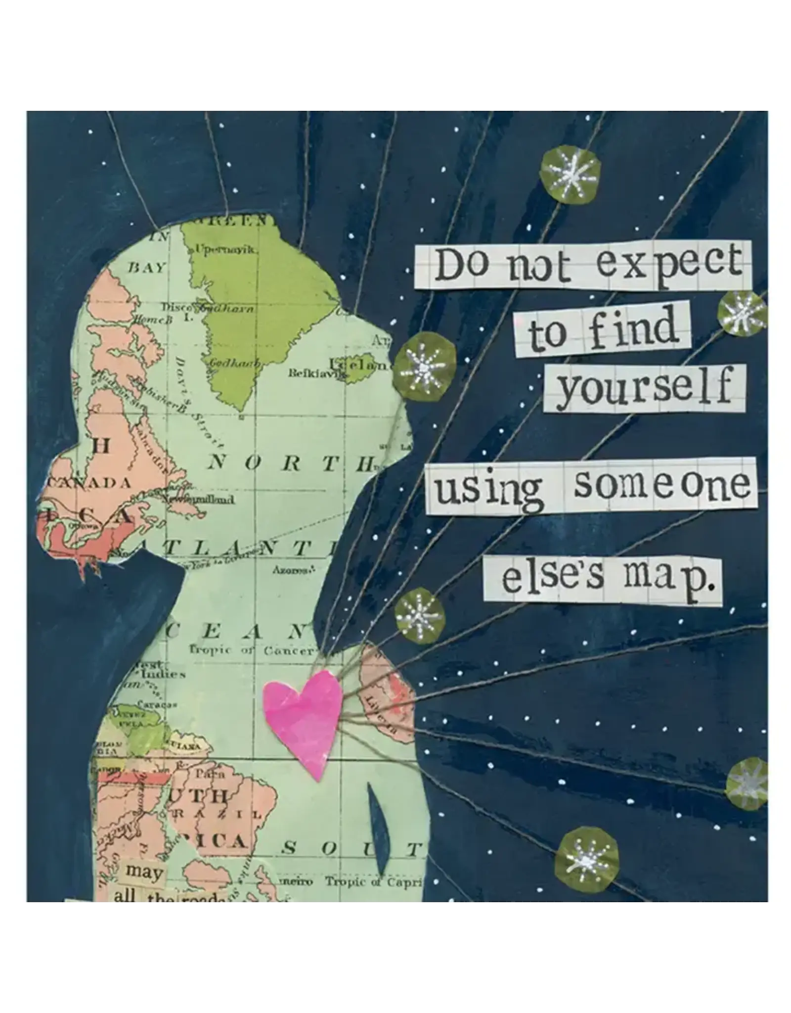 Someone Else's Map Support Greeting Card