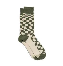 Socks for Women's Equality (Green Checkered) S/M