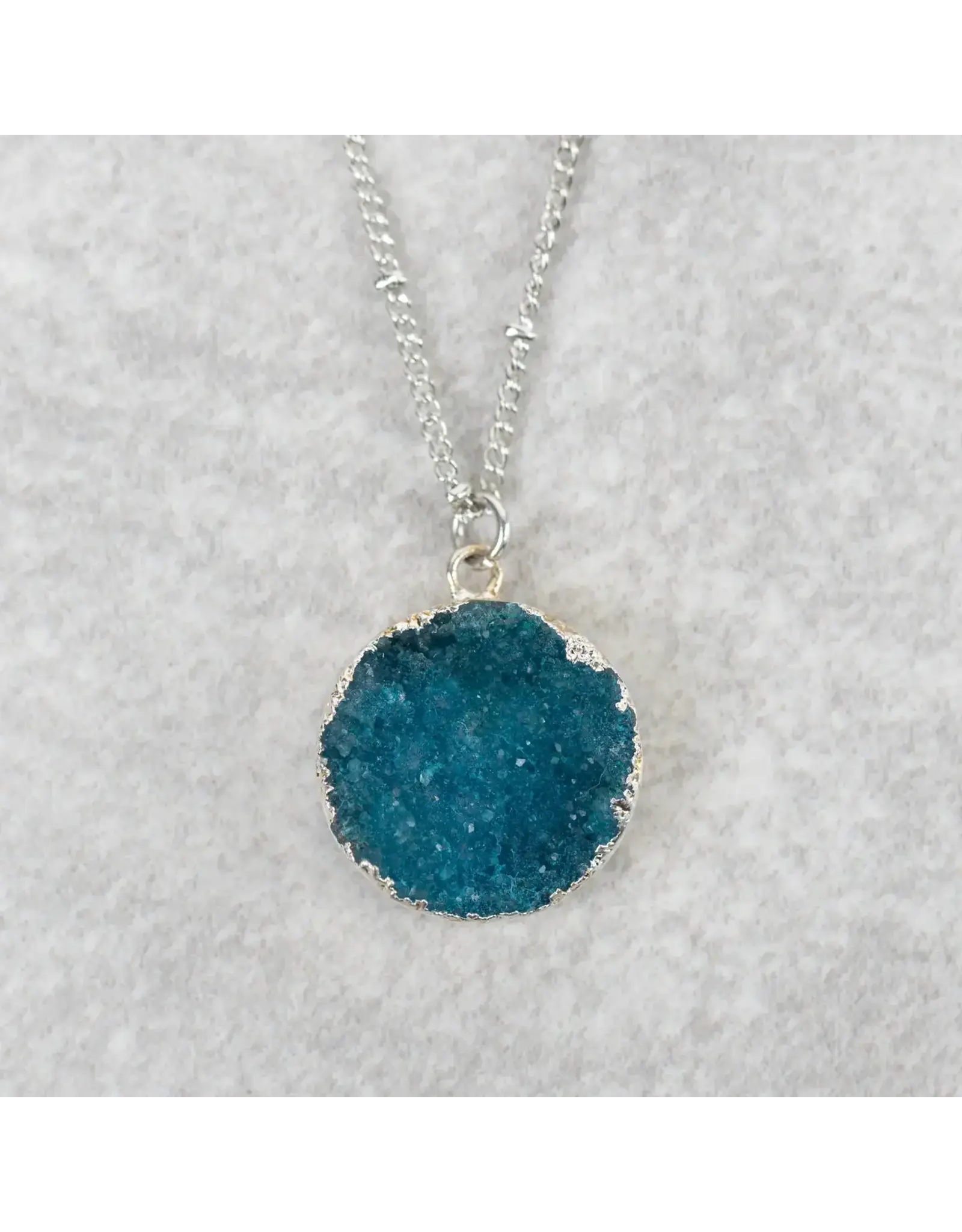 Chattan Geode Pendant Necklace, India