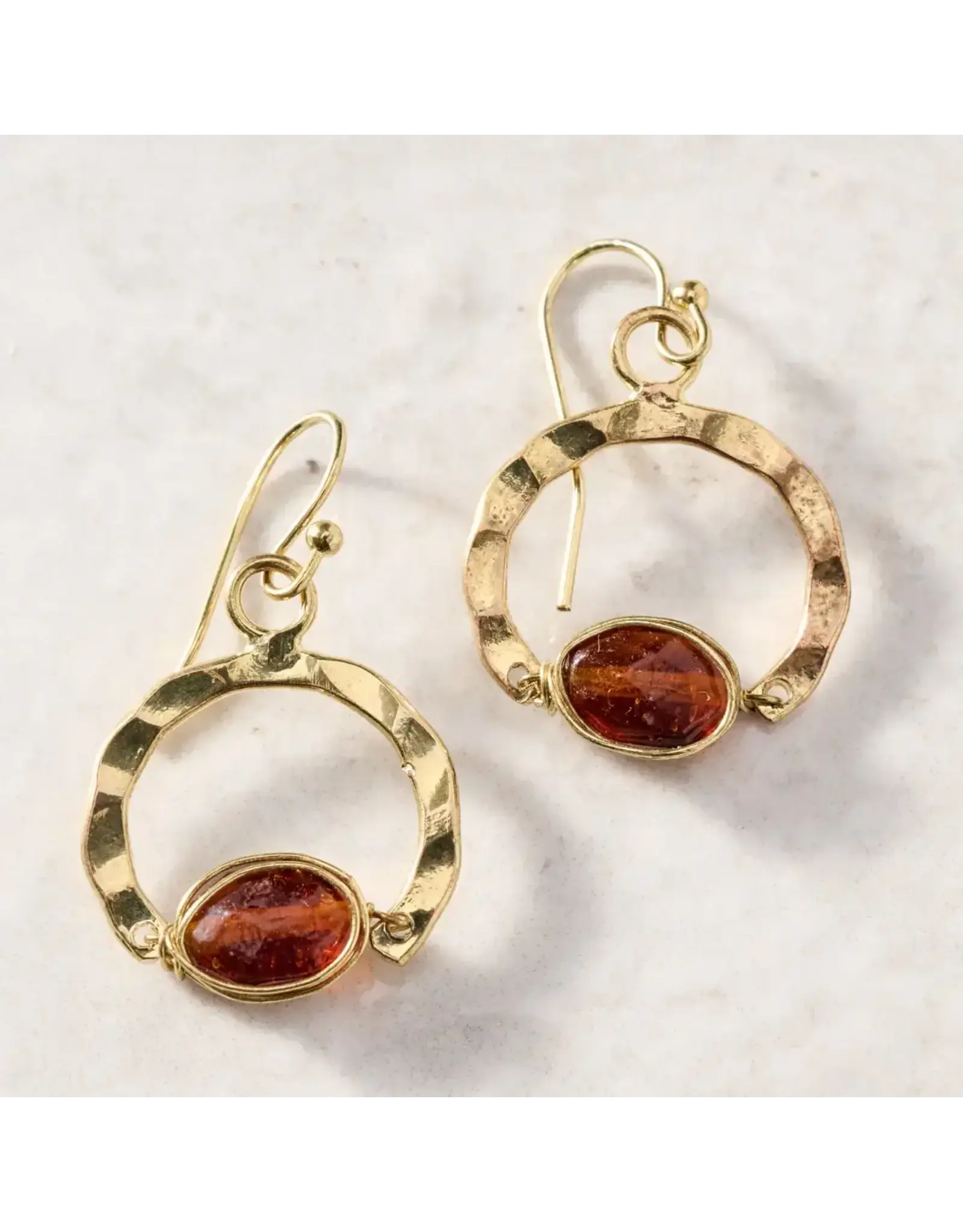 Dekhana Glass Bead Earrings, India