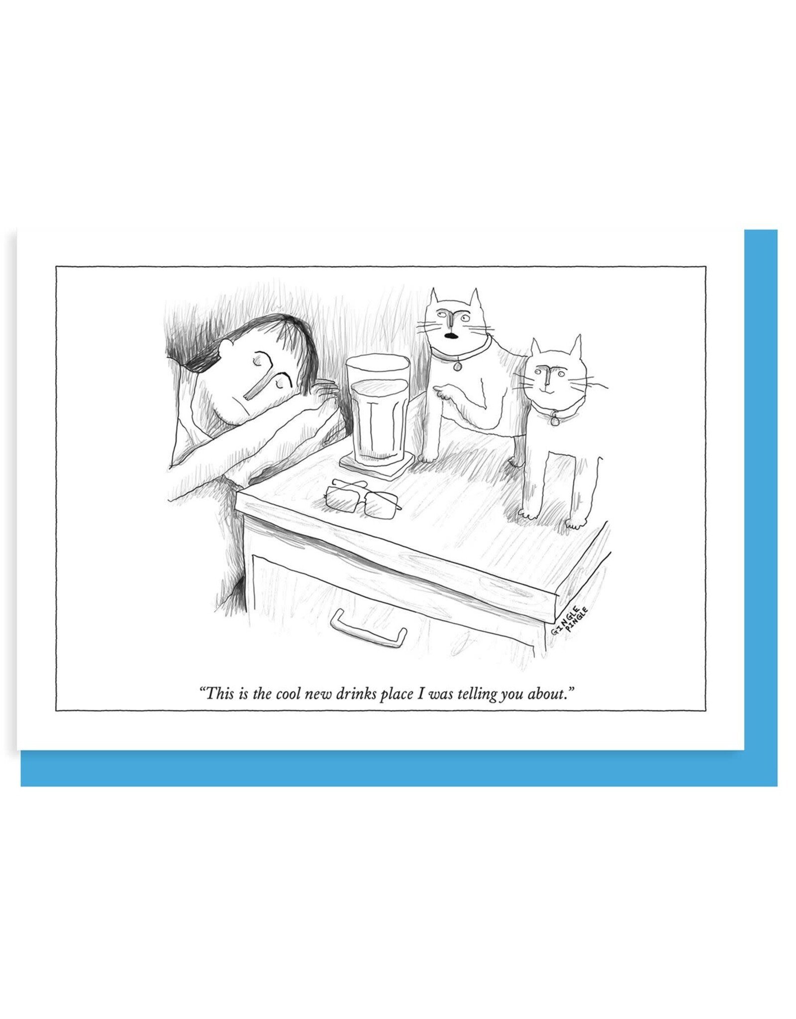 New Drinks Place Greeting Card