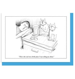 New Drinks Place Greeting Card