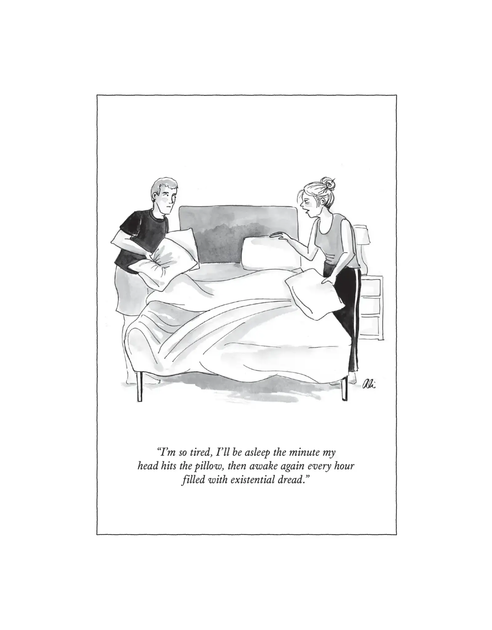 Head Hits The Pillow Card