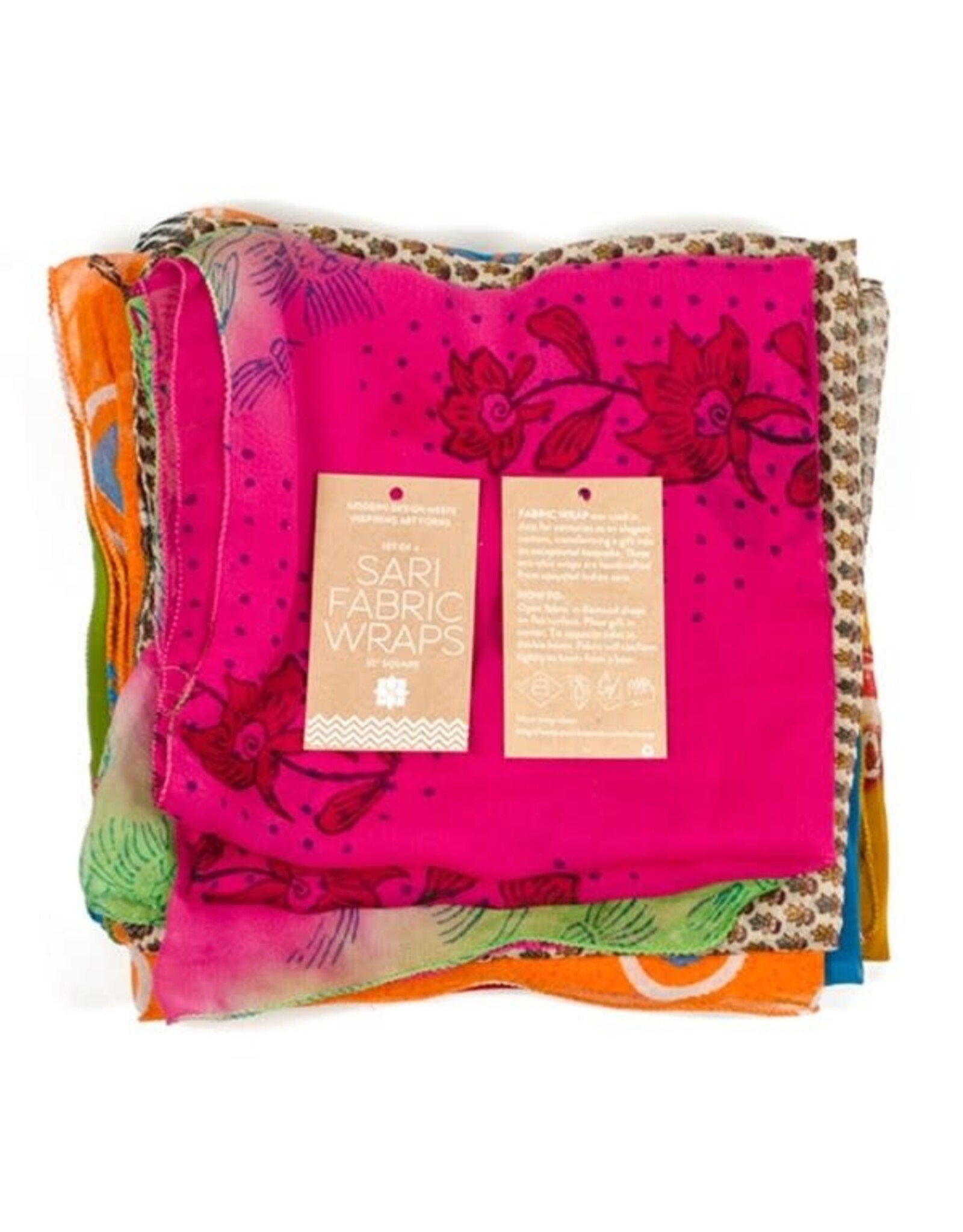 Trade roots Sari Fabric Wrap & Square Scarf