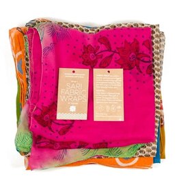 Trade roots Sari Fabric Wrap & Square Scarf