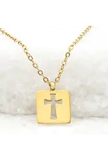 Axis Gold Cross Necklace, Asia
