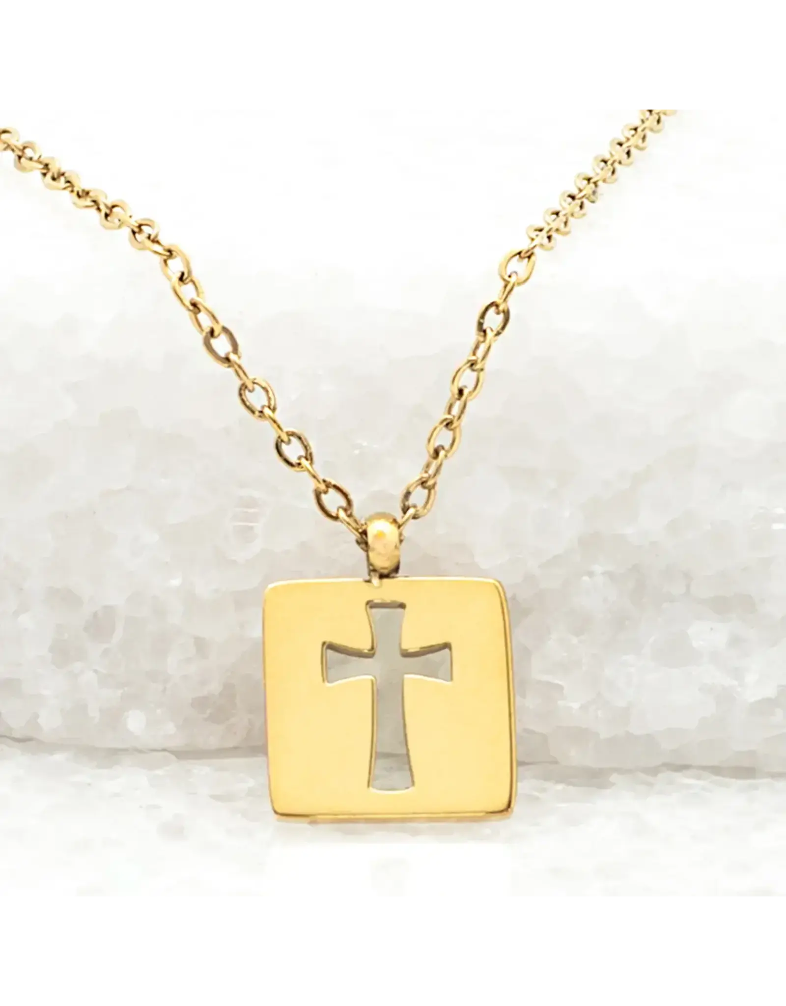 Axis Gold Cross Necklace, Asia