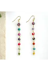 Kantha Milieu Linear Earrings