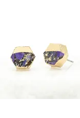 Canopy Stud Earrings – Royal Purple Emperor Stone