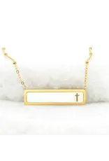 Faith Reversible Cross Bar Necklace, Asia