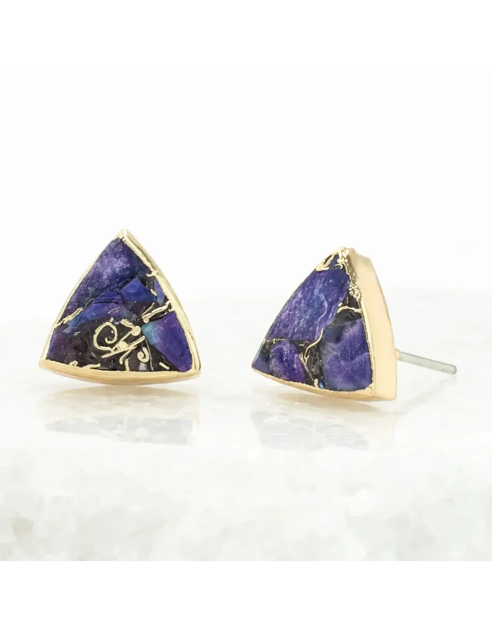 Haven Studs – Royal Purple Emperor Stone, Asia