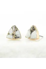 Haven Studs – White Turquoise, Asia