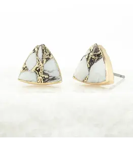 Haven Studs – White Turquoise, Asia