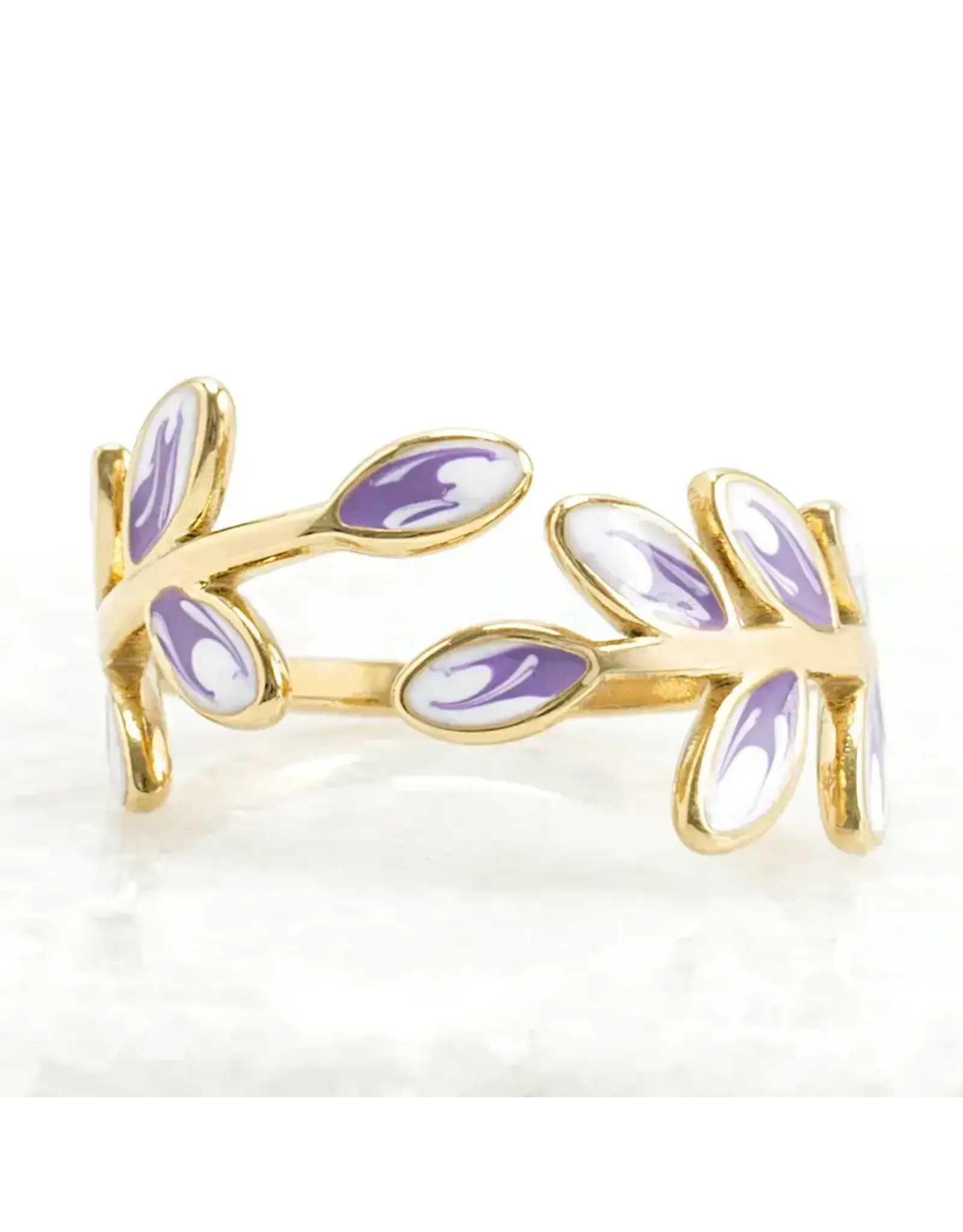 Hope Grows Adjustable Ring in Lavender, Asia