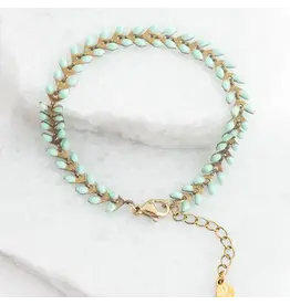 Seeds of Hope Bracelet, Mint,  Asia