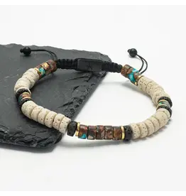 Vanguard Lava Bead Men's Bracelet