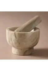 Morchana Marble Mortar + Pestle Set, India