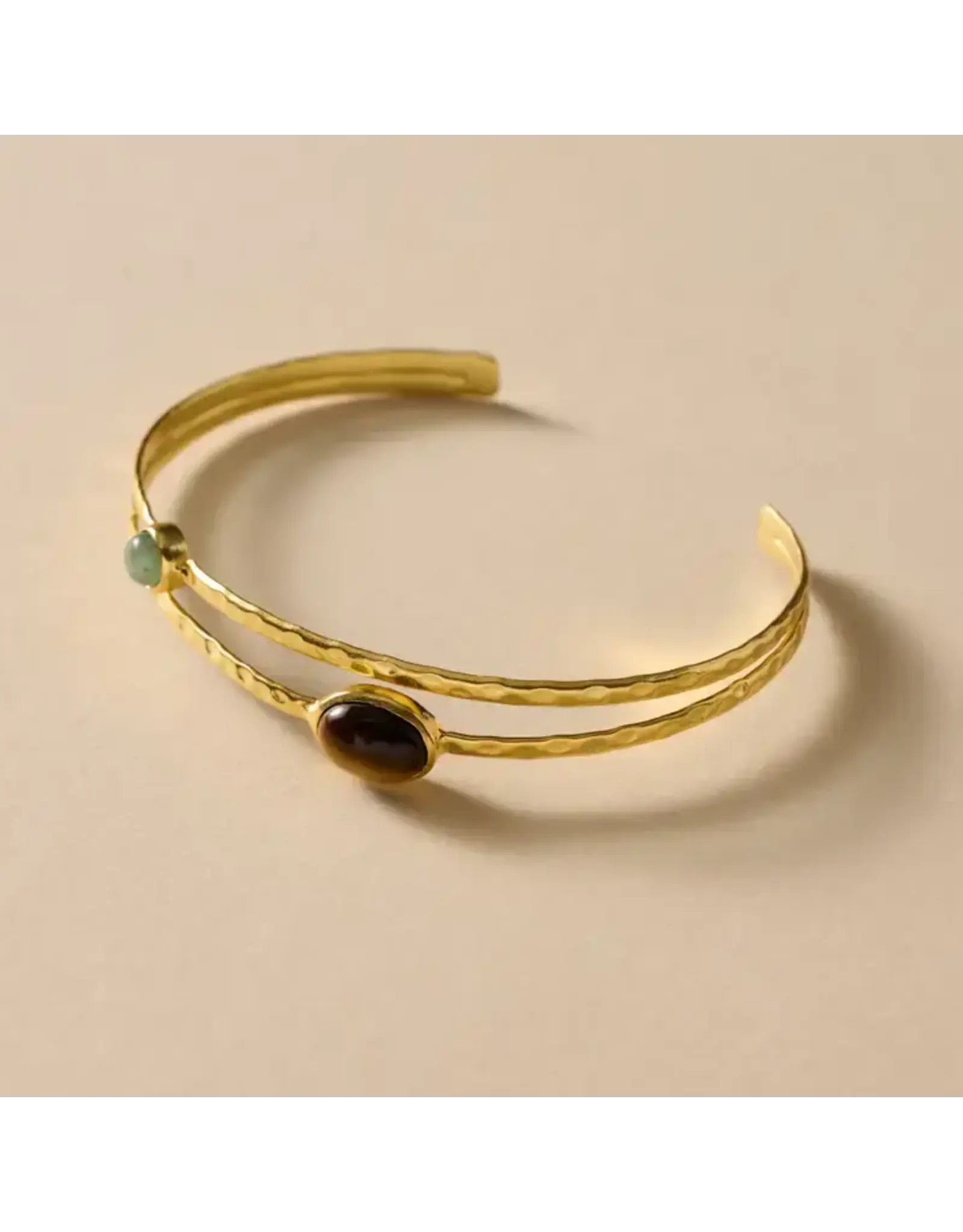 Sanja Tiger + Glass Stone Bracelet, India