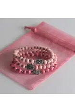 Pink = Strength Bracelet Trio, Uganda