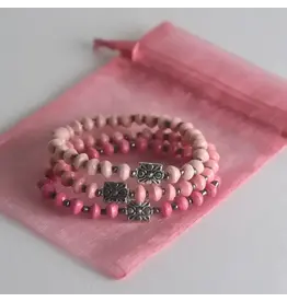 Pink = Strength Bracelet Trio, Uganda