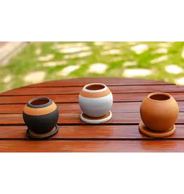 Round Planter w/ Drainage Plate, Nicaragua