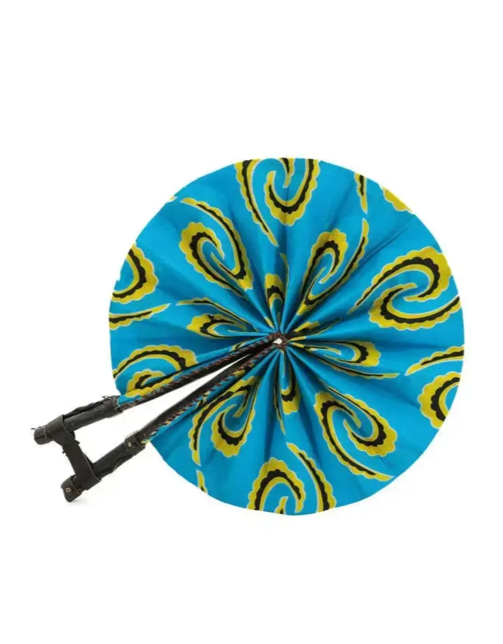 Handheld Fabric Folding Fans, Assorted, Ghana