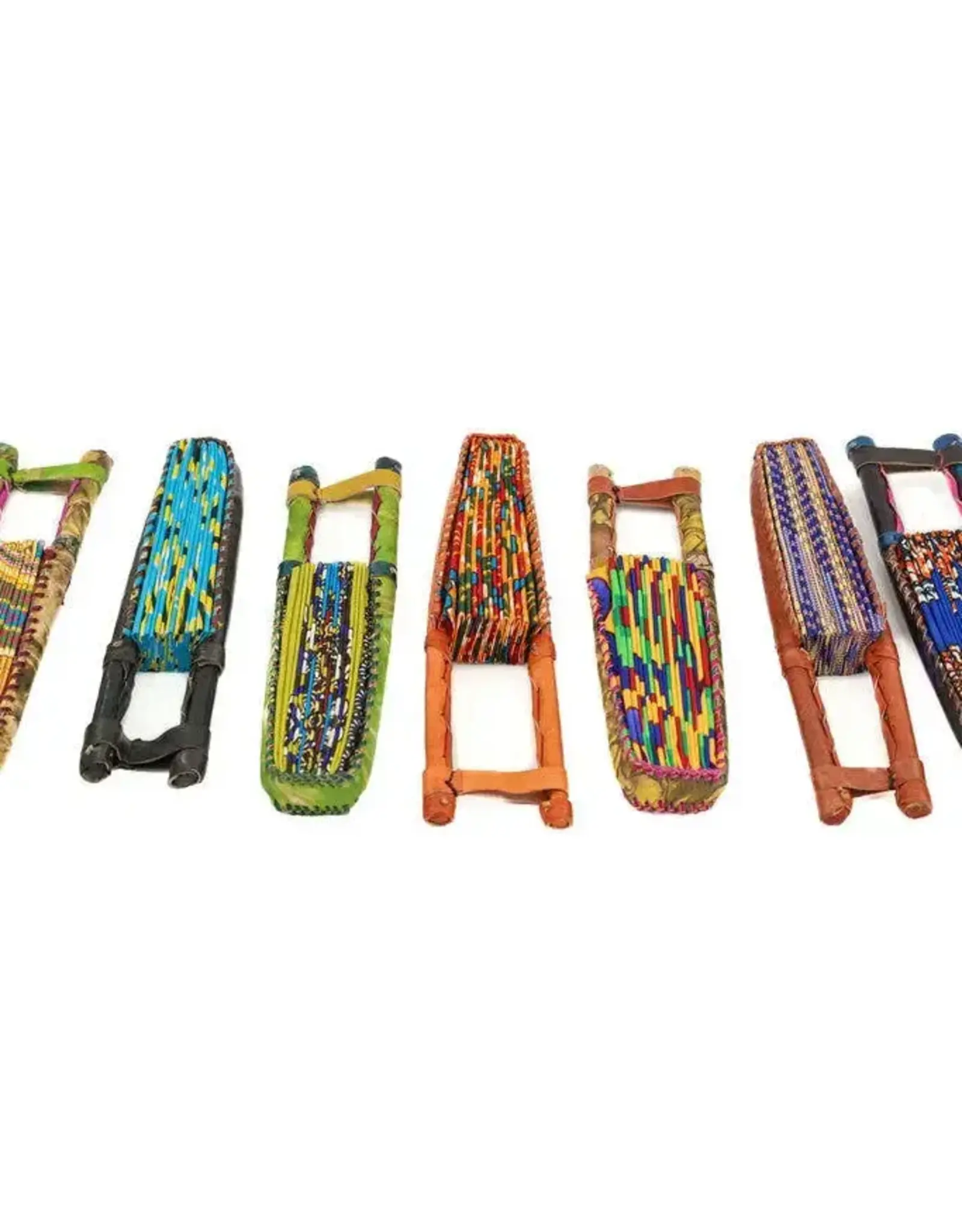 Handheld Fabric Folding Fans, Assorted, Ghana